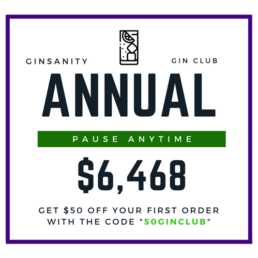 Annually (12 for the price 11 gins) - Ginsanity